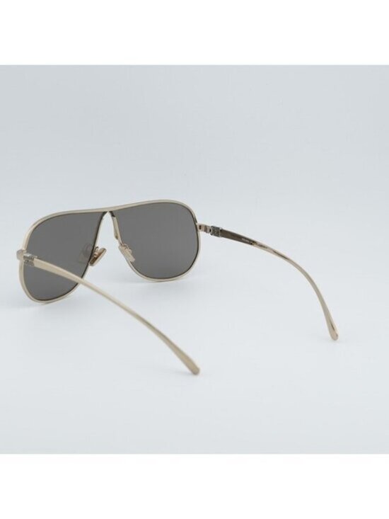 Miu Miu MUA56S ZVN80Q Sunglasses Pale Gold Geometric Frame, Dark Grey Lenses